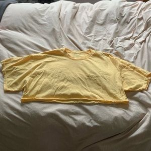 Brandy Melville Cropped Honey T-Shirt